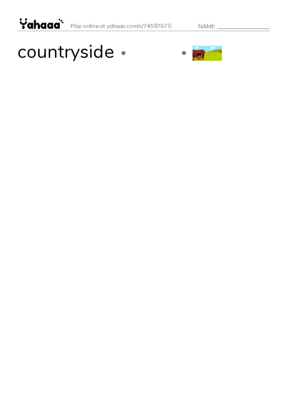 RAZ Vocabulary Q: Emily PDF link match words worksheet