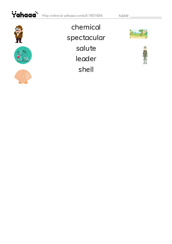 RAZ Vocabulary Q: Fireworks PDF three columns match words
