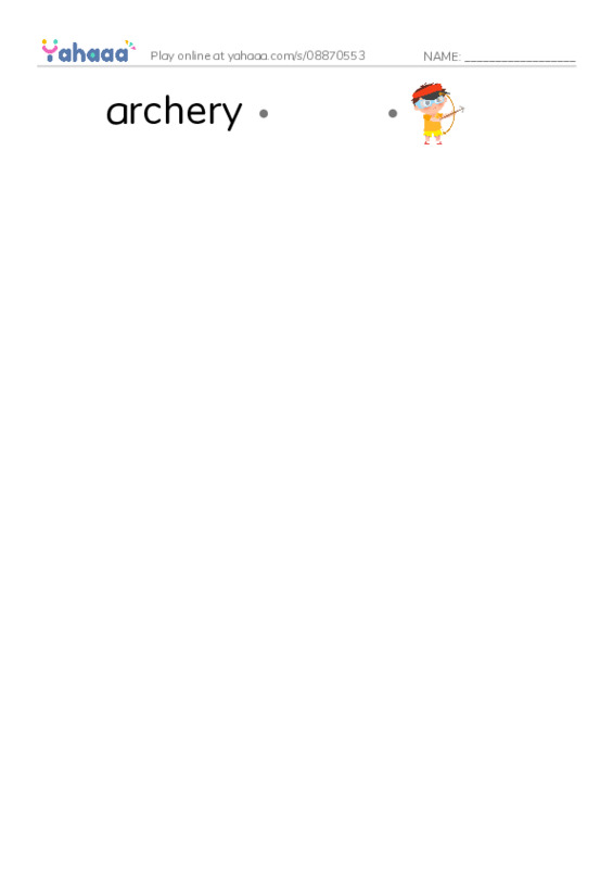 RAZ Vocabulary Q: Robin Hood and the King PDF link match words worksheet