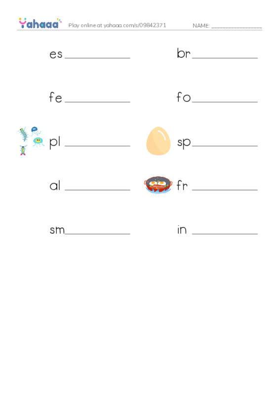 RAZ Vocabulary Q: Salmon A Link in the Food Chain PDF worksheet writing row