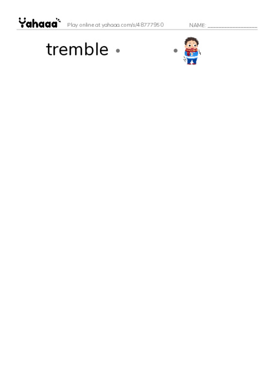 RAZ Vocabulary Q: The Little Fir Tree2 PDF link match words worksheet