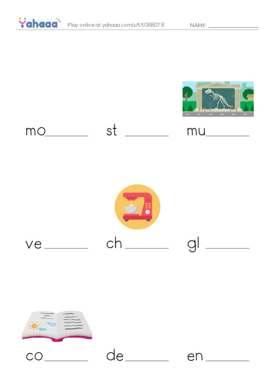 RAZ Vocabulary Q: Vincents Bedroom PDF worksheet to fill in words gaps