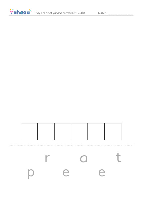 RAZ Vocabulary R: April Fools PDF word puzzles worksheet