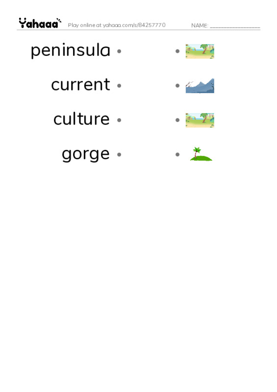 RAZ Vocabulary R: Expedition 40 The Secret of the Seasons PDF link match words worksheet