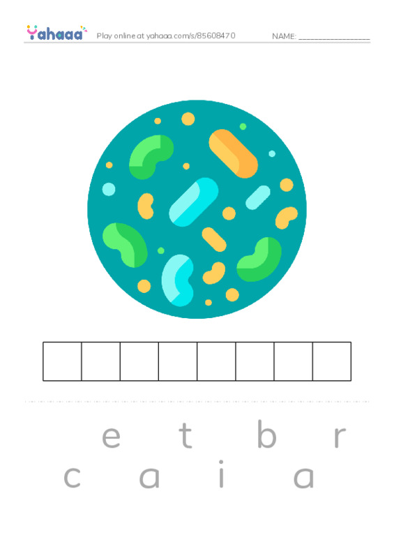 RAZ Vocabulary R: GlowintheDark Animals PDF word puzzles worksheet