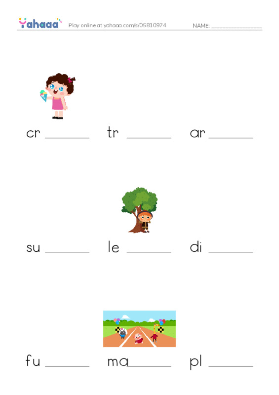 RAZ Vocabulary R: Only One Aunt Maggie PDF worksheet to fill in words gaps