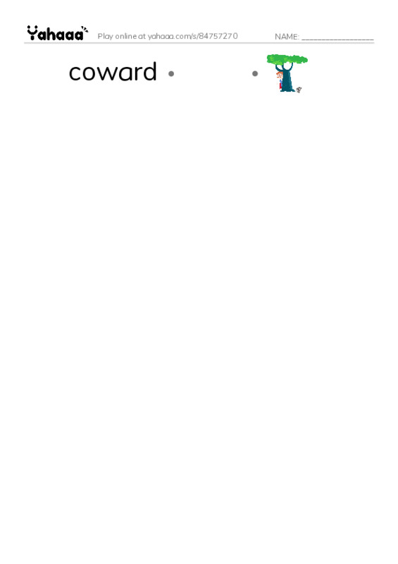 RAZ Vocabulary R: Robin Hood Wins the Sheriffs Golden Arrow PDF link match words worksheet