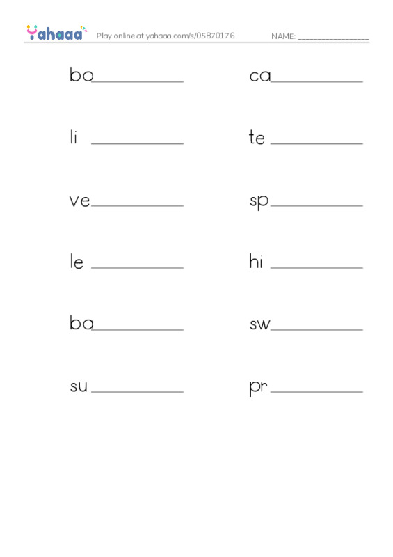 RAZ Vocabulary R: The Hard Stuff All About Bones PDF worksheet writing row