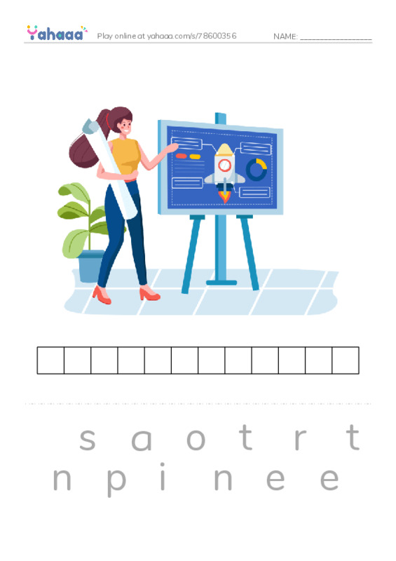 RAZ Vocabulary R: Were in Business PDF word puzzles worksheet