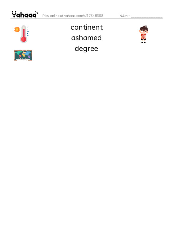 RAZ Vocabulary S: Barack Obama PDF three columns match words