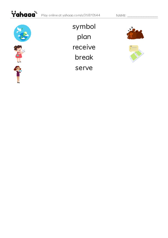 RAZ Vocabulary S: Code Talkers PDF three columns match words