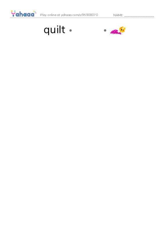 RAZ Vocabulary S: Ghosts in the House PDF link match words worksheet