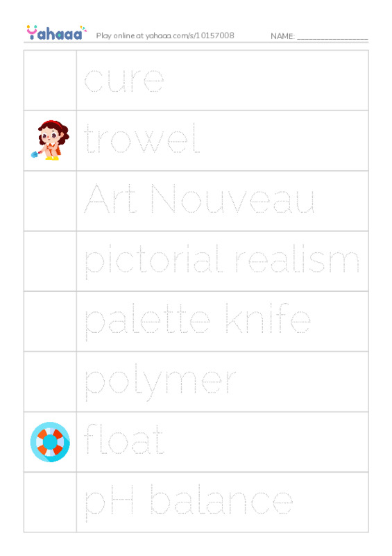 RAZ Vocabulary S: Making Mosaics PDF one column image words