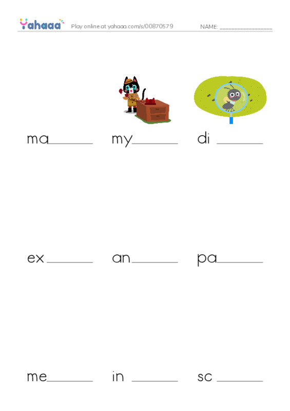 RAZ Vocabulary S: What the Boys Found PDF worksheet to fill in words gaps