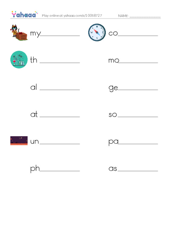 RAZ Vocabulary T: Albert Einstein PDF worksheet writing row
