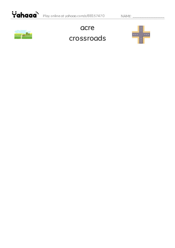 RAZ Vocabulary T: Carlos Puzzle PDF three columns match words