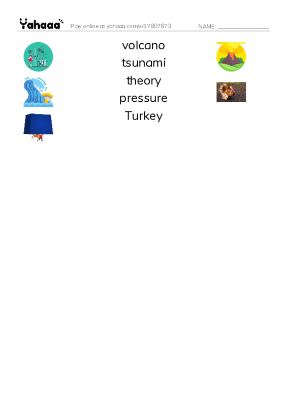 RAZ Vocabulary T: Mysteries of the Lost Civilization2 PDF three columns match words