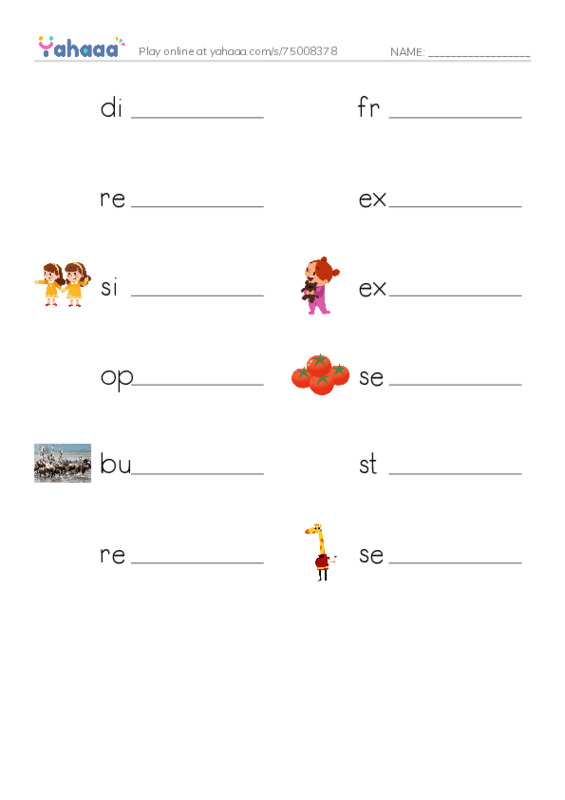 RAZ Vocabulary T: The Buffalo Soldiers PDF worksheet writing row