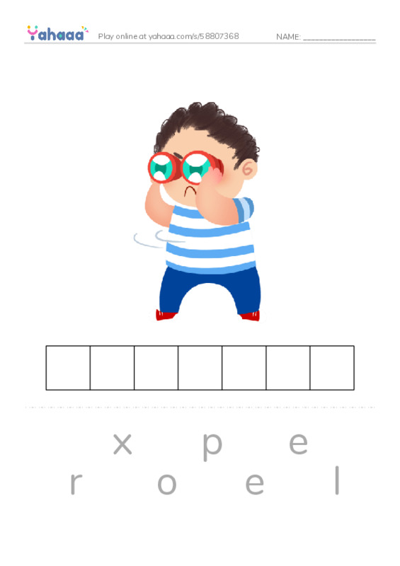 RAZ Vocabulary T: The Return to the Hollow Part III PDF word puzzles worksheet