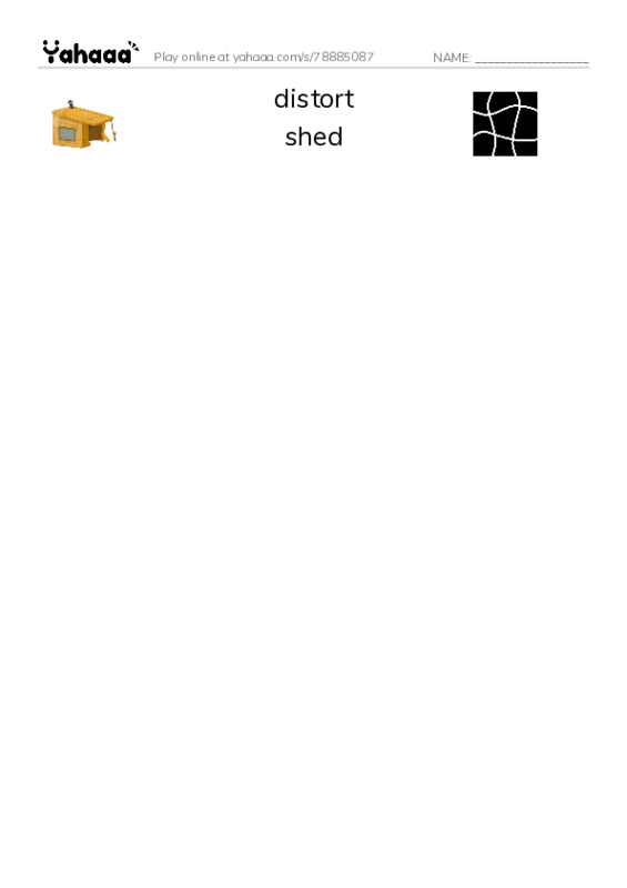 RAZ Vocabulary T: Weave It PDF three columns match words