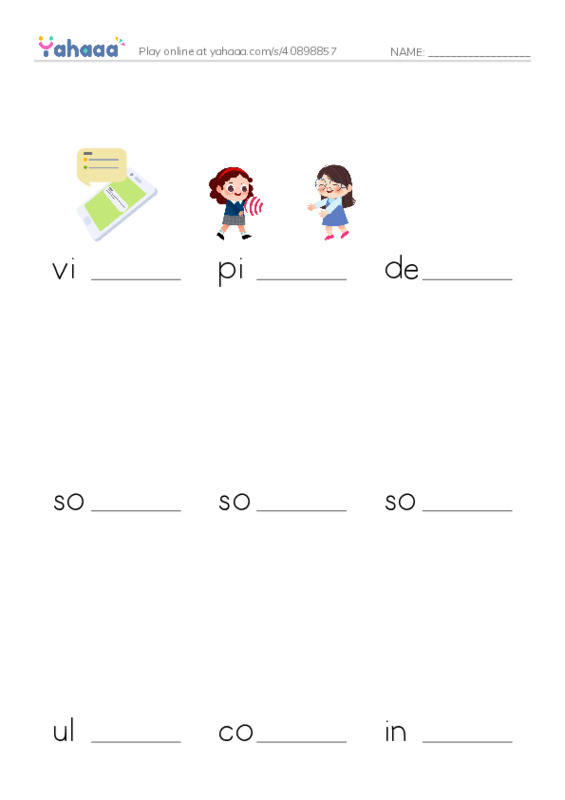 RAZ Vocabulary U: How Sound Works PDF worksheet to fill in words gaps