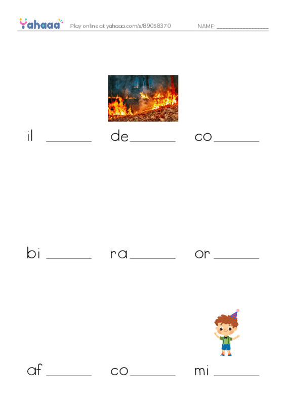 RAZ Vocabulary U: More Valuable Than Gold PDF worksheet to fill in words gaps