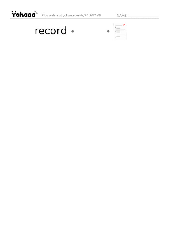 RAZ Vocabulary U: The Stanley Cup Hockeys Greatest Prize2 PDF link match words worksheet