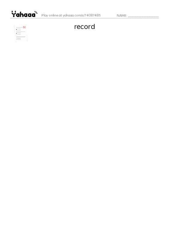 RAZ Vocabulary U: The Stanley Cup Hockeys Greatest Prize2 PDF three columns match words