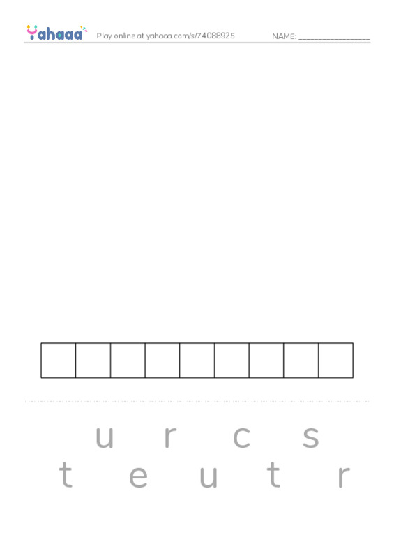 RAZ Vocabulary U: Underground Cities PDF word puzzles worksheet