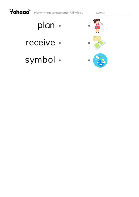 RAZ Vocabulary V: Code Talkers PDF link match words worksheet