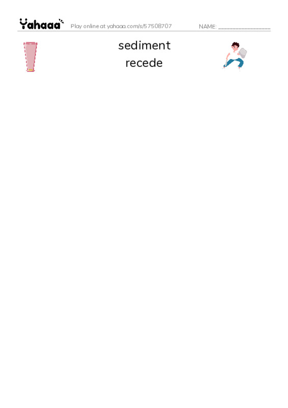 RAZ Vocabulary V: Floods-2 PDF three columns match words