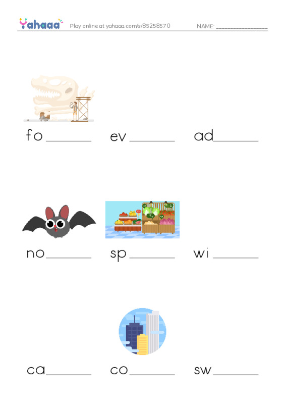 RAZ Vocabulary V: Giant Insects PDF worksheet to fill in words gaps