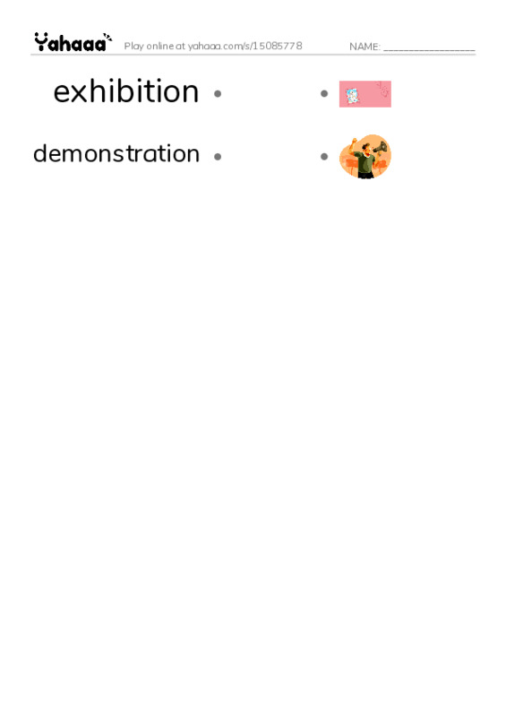 RAZ Vocabulary V: The Calgary Stampede PDF link match words worksheet