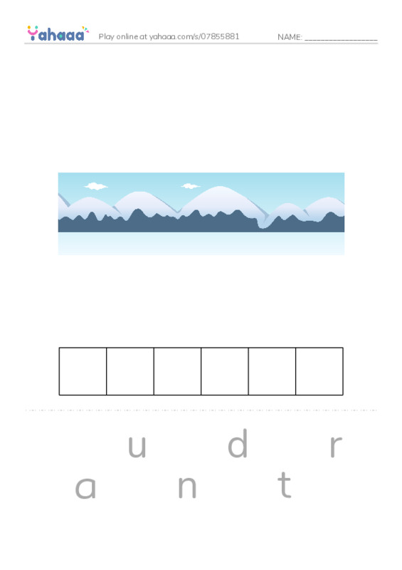 RAZ Vocabulary V: The Last Great Race PDF word puzzles worksheet