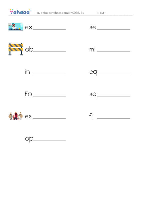 RAZ Vocabulary V: The Tuskegee Airmen PDF worksheet writing row