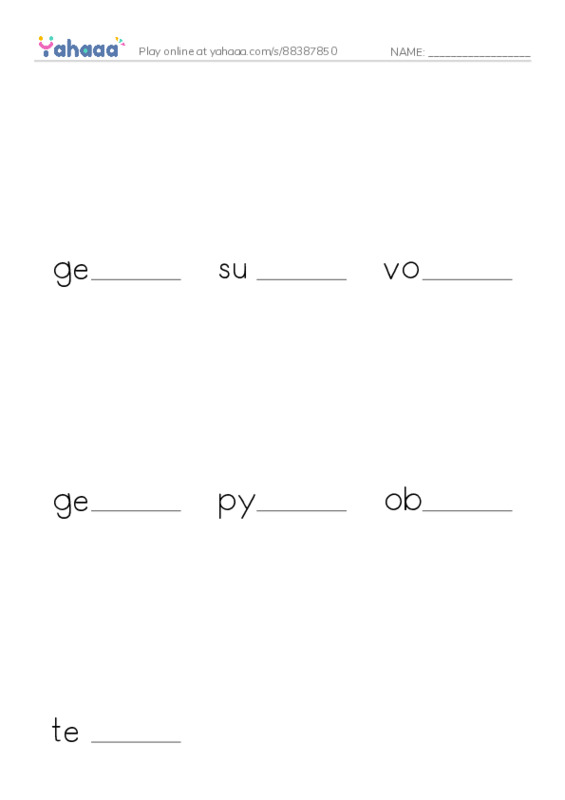 RAZ Vocabulary V: Volcanoes2 PDF worksheet to fill in words gaps