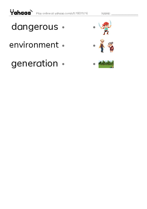 RAZ Vocabulary W: Electric Cars History and Future PDF link match words worksheet