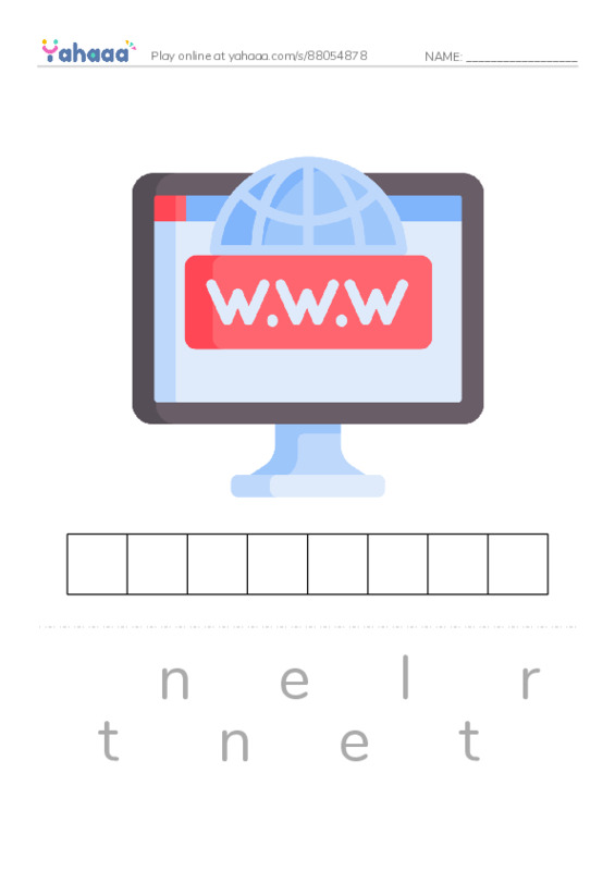 RAZ Vocabulary W: HighTech Treasure Hunt PDF word puzzles worksheet