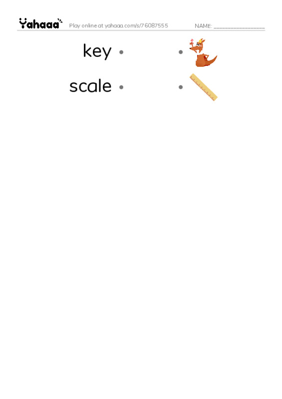 RAZ Vocabulary W: Mapping the Woods Maps and Cartography PDF link match words worksheet