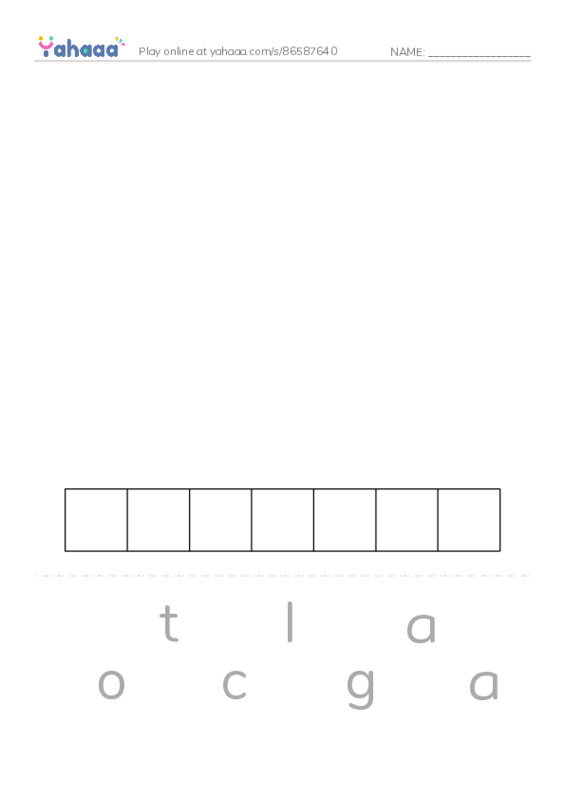 RAZ Vocabulary W: The Mystery of Granville Library PDF word puzzles worksheet