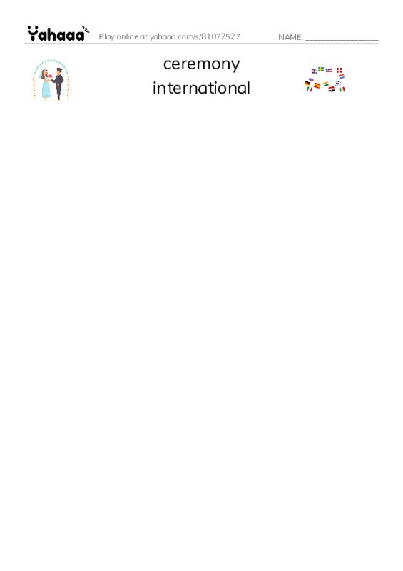 RAZ Vocabulary W: The Olympics Past and Present PDF three columns match words