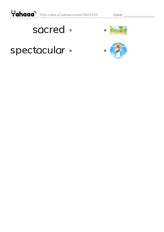 RAZ Vocabulary W: The Olympics Past and Present2 PDF link match words worksheet