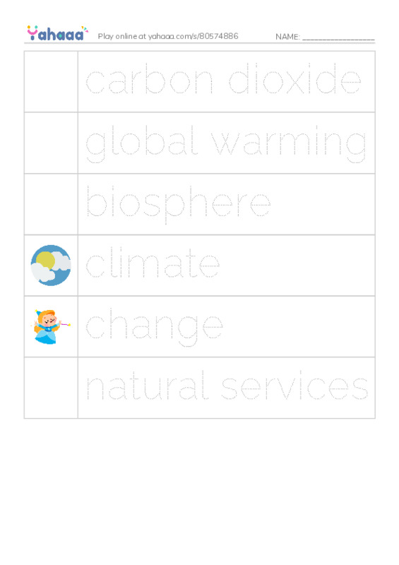 RAZ Vocabulary W: The University of Arizona College of Science Biosphere 22 PDF one column image words