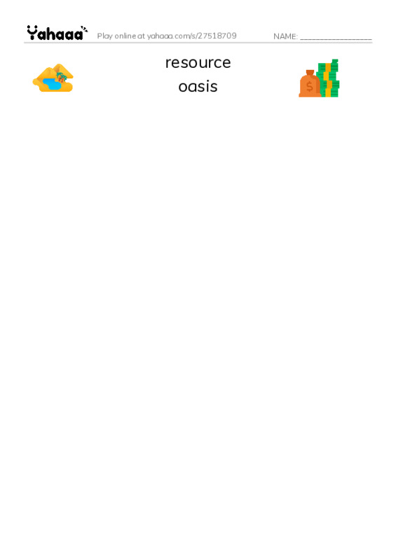 RAZ Vocabulary W: The Yanomami Deep in the Amazon PDF three columns match words