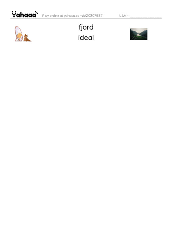 RAZ Vocabulary W: Vikings PDF three columns match words