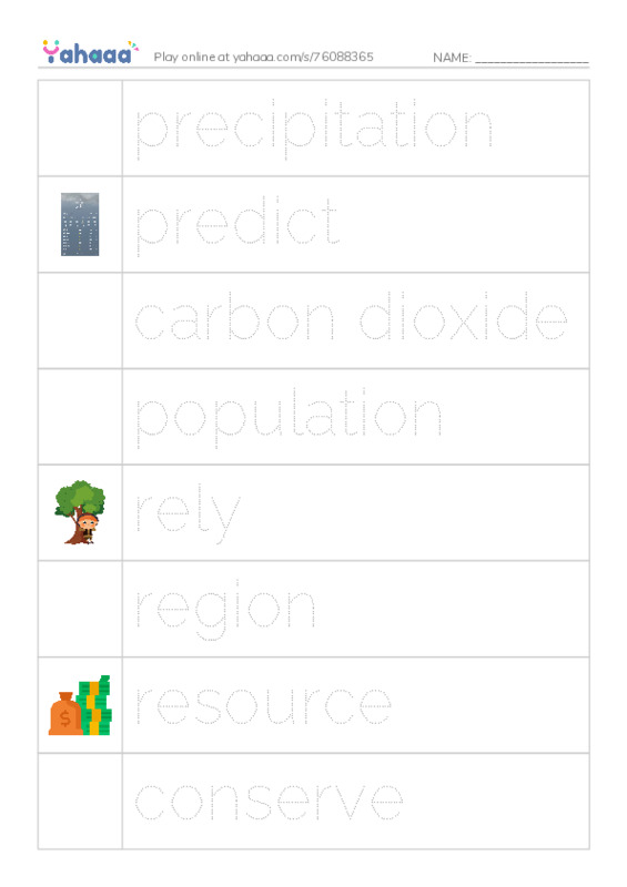 RAZ Vocabulary W: What is Water Worth PDF one column image words