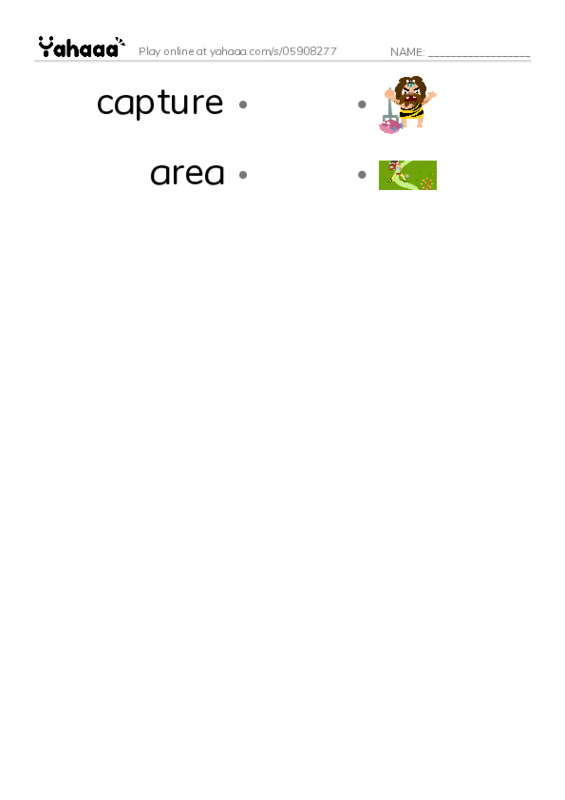 RAZ Vocabulary X: DDay PDF link match words worksheet