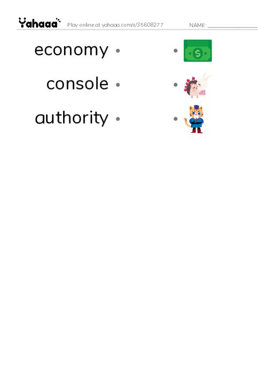 RAZ Vocabulary X: Early Moments in Rock Music PDF link match words worksheet