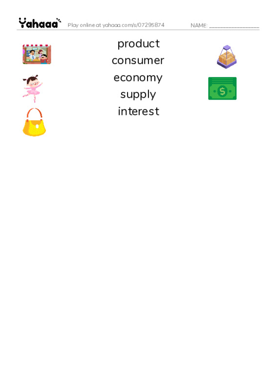 RAZ Vocabulary X: Making Big Bolstead Bucks PDF three columns match words