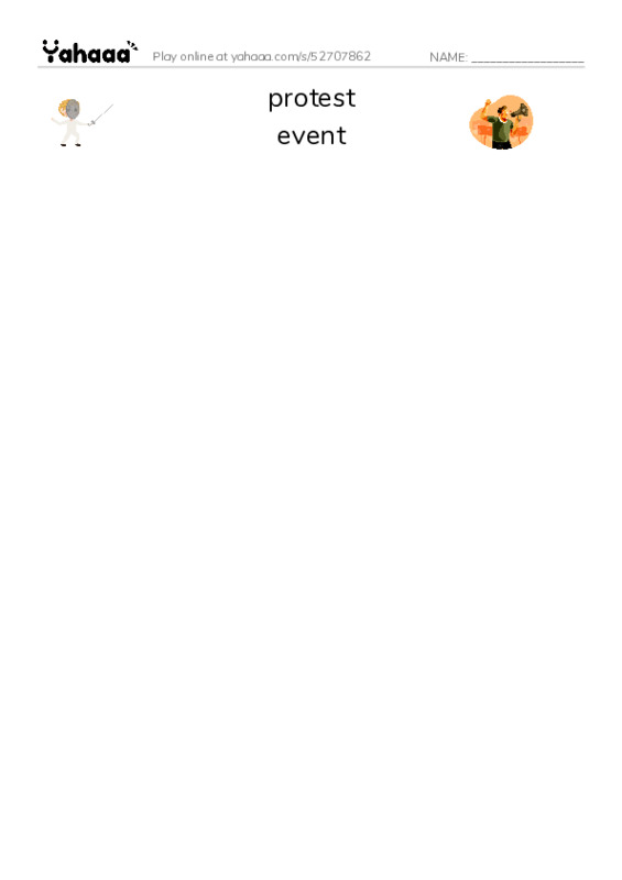 RAZ Vocabulary X: Seeds of Revolution PDF three columns match words